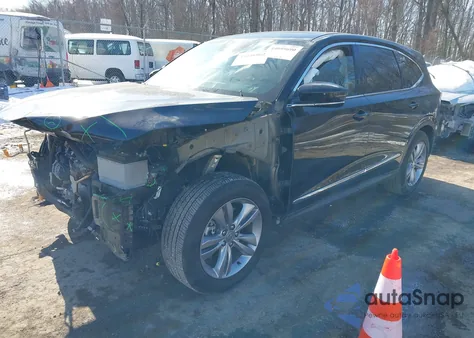 2022 Acura Mdx Standard z USA, uszkodzony, nr VIN 5J8YE1H36NL043273